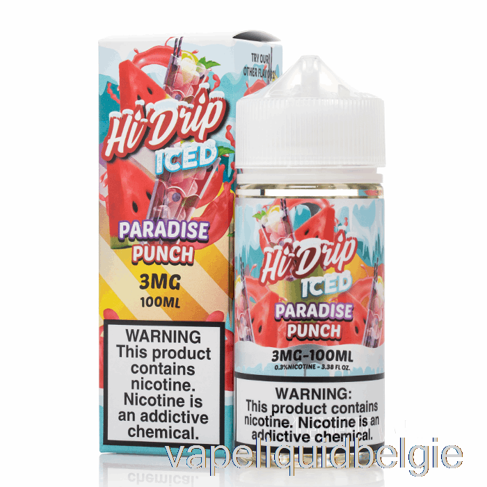 Vape België Iced Paradise Punch - Hi-drip E-liquids - 100ml 3mg